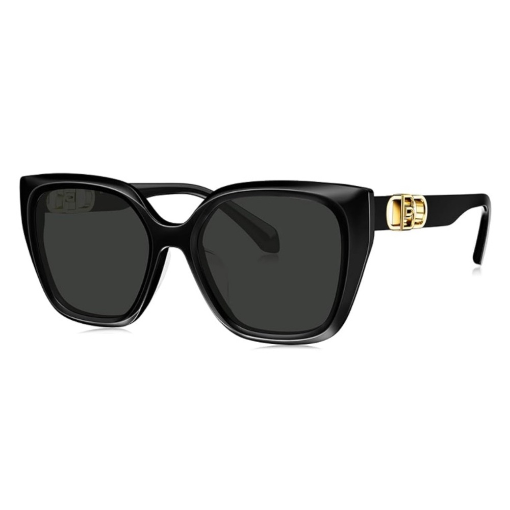 NWT Bolan Oversized Polarized Black Sunglasses - Picture 6 of 16